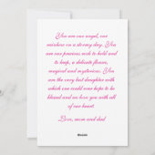 Cartes Pour Fêtes Annuelles Fille (Dos)