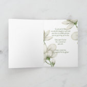 Cartes Pour Fêtes Annuelles Fille Bonne Pâques Fleurs Blanches Florales (Intérieur)