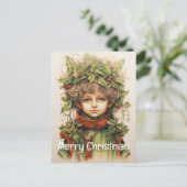 Cartes Pour Fêtes Annuelles Fille de Noël Custom 8 de 25 (Debout devant)