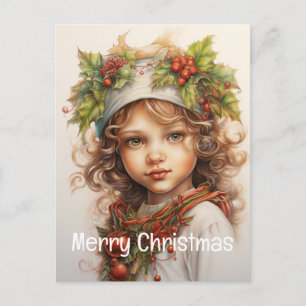 Cartes Pour Fêtes Annuelles Fille de Noël Personnalisée 23 sur 25