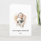 Cartes Pour Fêtes Annuelles Fille d'hiver de Maud Humphrey (Dos)