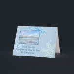 Cartes Pour Fêtes Annuelles Fille Et Fils À Law Winter Lake Christmas<br><div class="desc">carte</div>