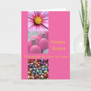 Cartes Pour Fêtes Annuelles Fille et mari heureux Pâques