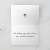 Cartes Pour Fêtes Annuelles Fille et sa famille, Père Noël et un Reindeer (Intérieur)