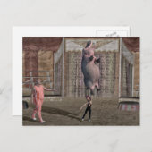 Cartes Pour Fêtes Annuelles Fille forte (Devant / Derrière)