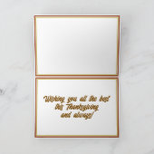 Cartes Pour Fêtes Annuelles Fille indienne Thanksgiving Canard (Intérieur)