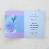 Cartes Pour Fêtes Annuelles FILLE - Joyeuses Pâques avec le lis (Intérieur)