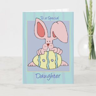 Cartes Pour Fêtes Annuelles Fille, Lapin Ear Résistible Pâques