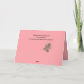 Cartes Pour Fêtes Annuelles Fille rose de Noël Cookie Candy Baking mignonne (Dos)