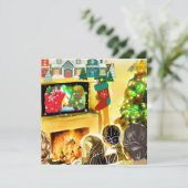 Cartes Pour Fêtes Annuelles Films de Noël (Debout devant)