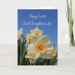 Cartes Pour Fêtes Annuelles Fils et femme heureux Pâques