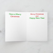 Cartes Pour Fêtes Annuelles Fin d'écureuil de queue de Fox (Intérieur)