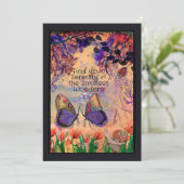 Cartes Pour Fêtes Annuelles Find your Serenity Inspirational Card (Debout devant)