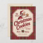 Cartes Pour Fêtes Annuelles Finer les cookies de Noël ajouter un message (Devant / Derrière)