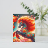 Cartes Pour Fêtes Annuelles Fire Horse (Debout devant)