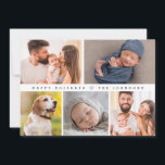 Cartes Pour Fêtes Annuelles First Christmas Modern Photo Collage Happy<br><div class="desc">Commémorez le premier Noël de votre petit avec notre collection de photos modernes Happy Holidays carte personnalisée! Cette carte chaleureuse capture la joie et l'excitation de cette étape spéciale, en faisant un parfait souvenir pour les amis et la famille. Doté d'une conception contemporaine de collage photo, il vous permet de...</div>