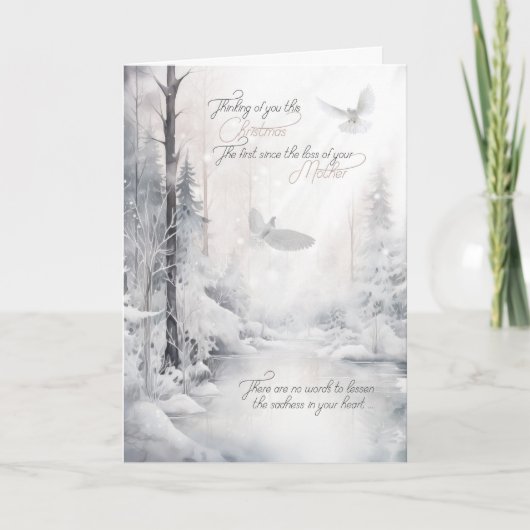 Cartes Pour Fêtes Annuelles First Christmas without your Mother Sentimental (Devant)