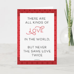 Cartes Pour Fêtes Annuelles Fitzgerald All Kinds of Love Red Valentine