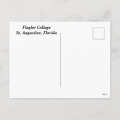 Cartes Pour Fêtes Annuelles Flagler College St. Augustine, Floride (Dos)