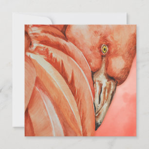 Cartes Pour Fêtes Annuelles Flamant rose