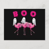 Cartes Pour Fêtes Annuelles Flamant rose| Flamant rose Boo Halloween Flamant r (Devant)