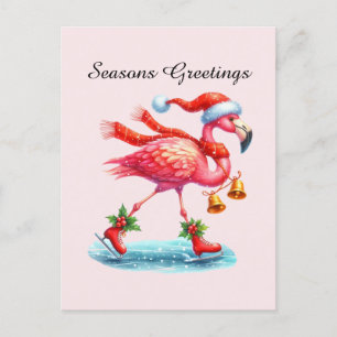 Cartes Pour Fêtes Annuelles flamant rose Joyeuses Fêtes