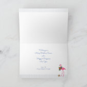 Cartes Pour Fêtes Annuelles Flamant rose Noël n Message du Nouvel An (Intérieur)