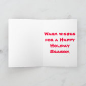 Cartes Pour Fêtes Annuelles Flamant rose père Noël (Intérieur)