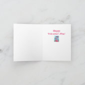 Cartes Pour Fêtes Annuelles Flamant rose ROSE COEURS DE VALENTINE, INSÉPARABLE (Intérieur)