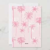 Cartes Pour Fêtes Annuelles Flamant rose rose Script Plage tropicale Noël (Dos)