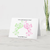 Cartes Pour Fêtes Annuelles Flamingo Christmas Card - SRF (Dos)