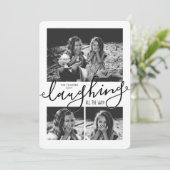 Cartes Pour Fêtes Annuelles Flammes de neige 3 photos de Noël (Debout devant)