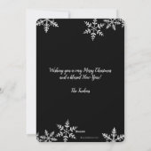 Cartes Pour Fêtes Annuelles Flammes de neige 3 photos de Noël (Dos)