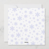 Cartes Pour Fêtes Annuelles Flammes de neige de vacances (Dos)