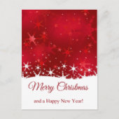 Cartes Pour Fêtes Annuelles Flammes de neige rouges d'hiver de Noël (Devant)