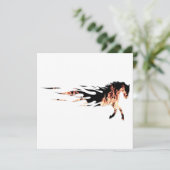 Cartes Pour Fêtes Annuelles Flammes du cheval, Logo du cheval, Cheval (Debout devant)