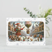 Cartes Pour Fêtes Annuelles Flat Card Merry Christmas 021(ElfSanta) (Debout devant)