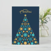 Cartes Pour Fêtes Annuelles Flat de Noël moderne (Debout devant)