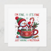 Cartes Pour Fêtes Annuelles Flat Holiday Card (Devant / Derrière)