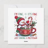 Cartes Pour Fêtes Annuelles Flat Holiday Card (Dos)