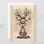 Cartes Pour Fêtes Annuelles Flat Holiday Card (Devant / Derrière)