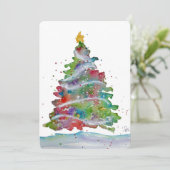 Cartes Pour Fêtes Annuelles Flat Holiday Card (Debout devant)