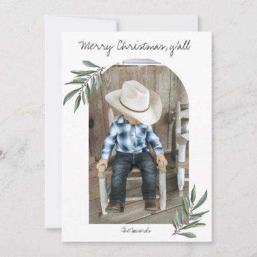 Cartes Pour Fêtes Annuelles Flat Holiday Card (Devant)