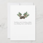 Cartes Pour Fêtes Annuelles Flat Holiday Card (Dos)