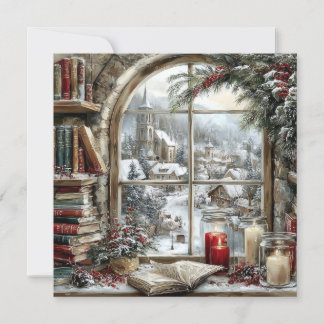 Cartes Pour Fêtes Annuelles Flat Holiday/Winter Card