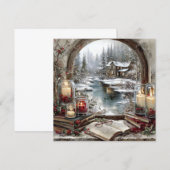 Cartes Pour Fêtes Annuelles Flat Holiday/Winter Card (Devant / Derrière)