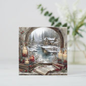 Cartes Pour Fêtes Annuelles Flat Holiday/Winter Card (Debout devant)