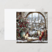 Cartes Pour Fêtes Annuelles Flat Holiday/Winter Card (Devant / Derrière)