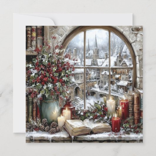 Cartes Pour Fêtes Annuelles Flat Holiday/Winter Card (Devant)