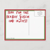 Cartes Pour Fêtes Annuelles Fleas Navidad - Les puces de Noël (Dos)